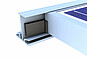 PV module attachment for trapezoidal metal roofs