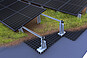 Photovoltaik-Montagesystem auf Gründach mit Südausrichtung 