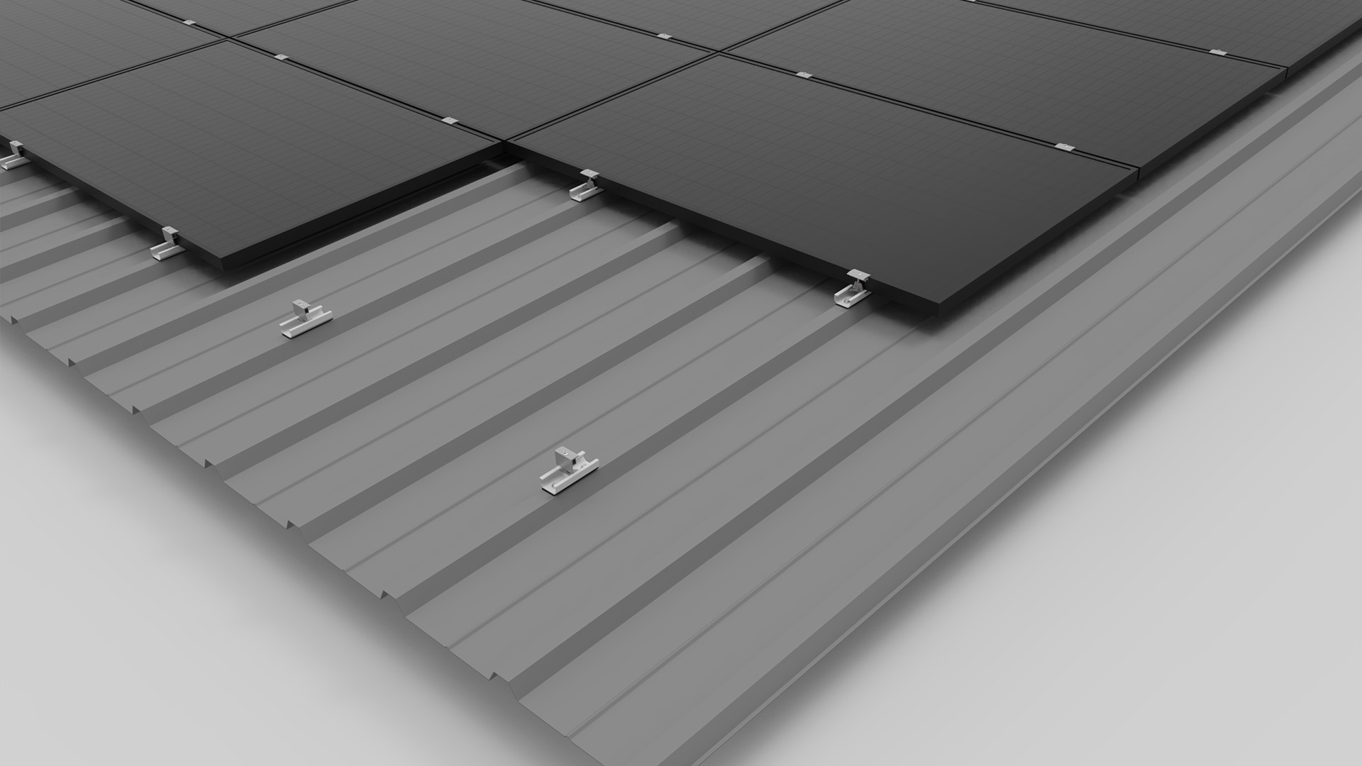 PV Befestigung Trapezblech Klemmsystem quer 