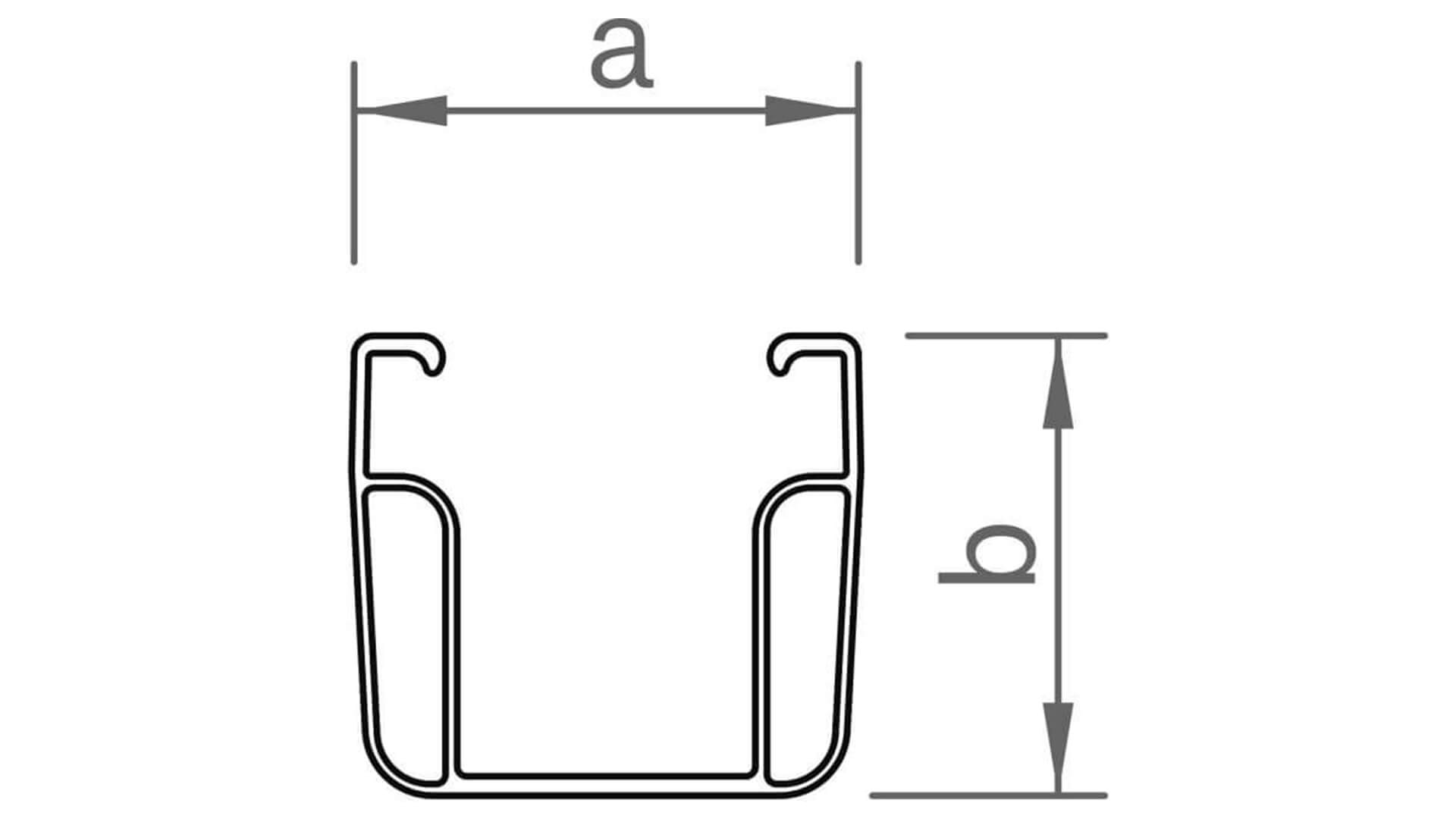 Detailzeichnung C-Schiene