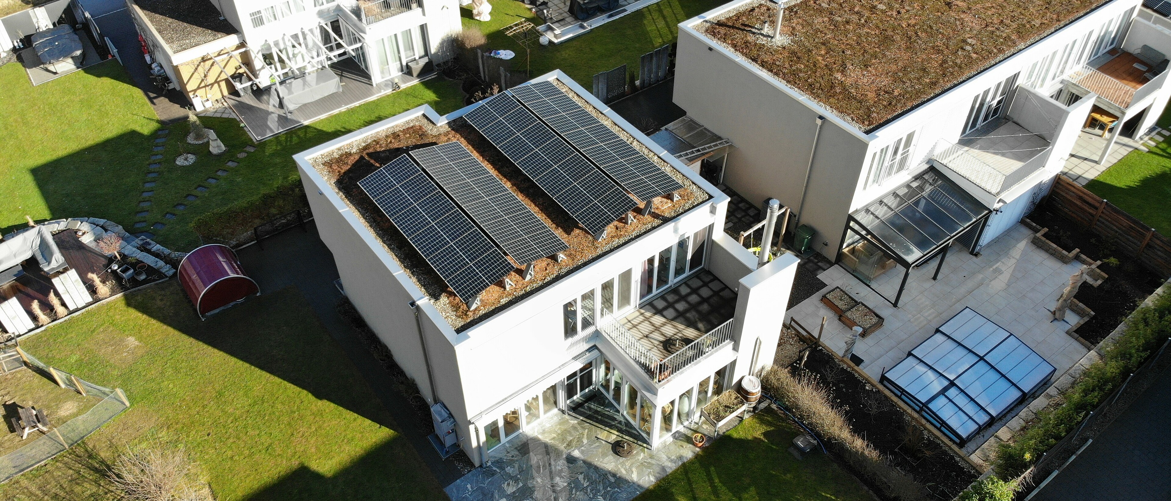 Gründach PV-System Buochs Gründach PV-System Buochs