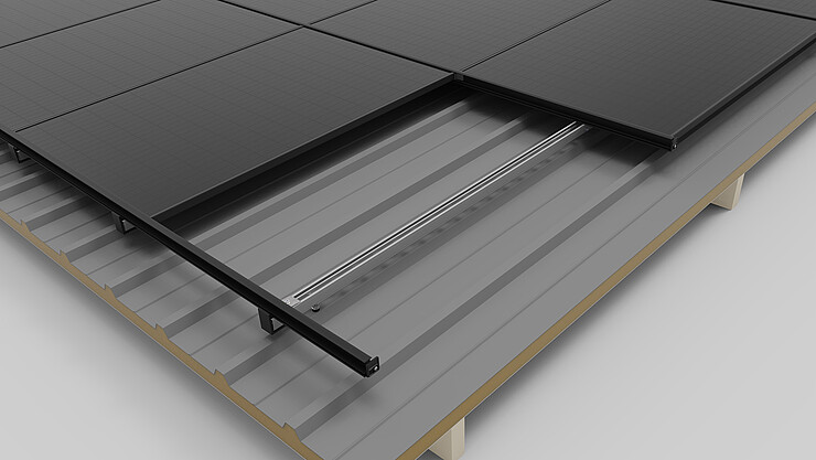 Insertion system for corrugated and sandwich roof