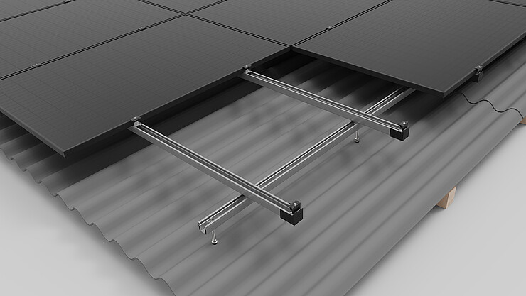 Photovoltaik auf Sandwichplatten Klemmsystem